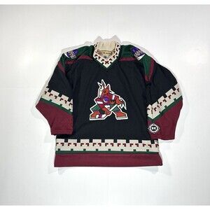 VTG Phoenix Coyotes Black Kachina Jersey Youth Kids L/XL Koho NHL Hockey Arizona
